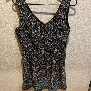 Women’s floral shirt sleeveless dress